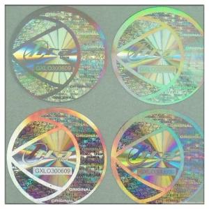 China Security anti-counterfeit hologram sticker,Shiny 3D custom hologram sticker for all kinds of products anti- counterfeit on sale