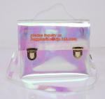 biodegradable PVC tube handle carrier bag, handle packing bag oem pvc bag,zipper