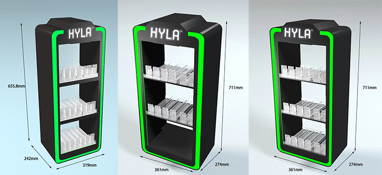 Modern Flip Flop Display Stand Rotating Shoe Rack Display With Customized Logo