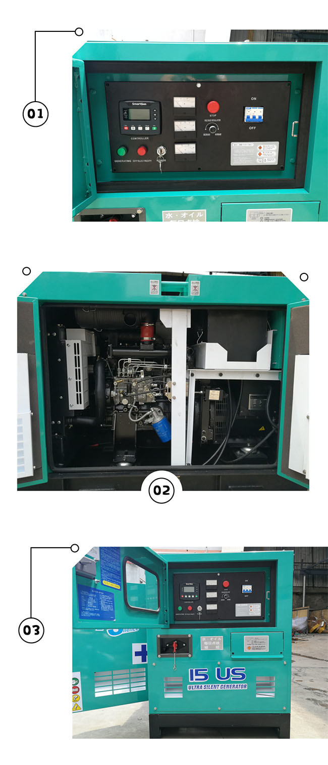 Four Stroke 100KVA 80KW Water Cooled Silent Diesel Generator