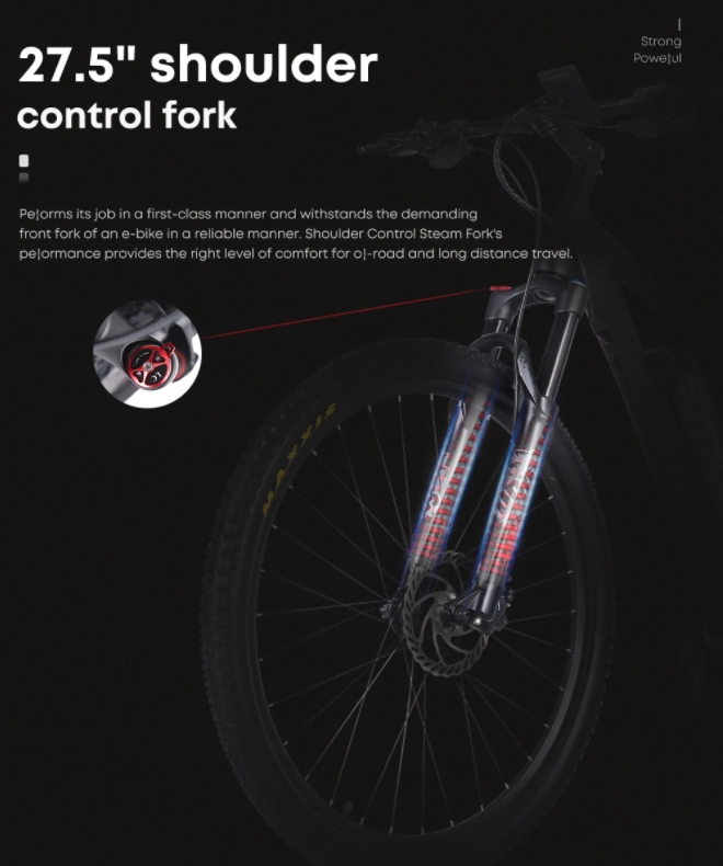 30 - 50Nm Torque Carbon Fibre Electric Mountain Bike With 250W Rear Hub Motor 27 Speed