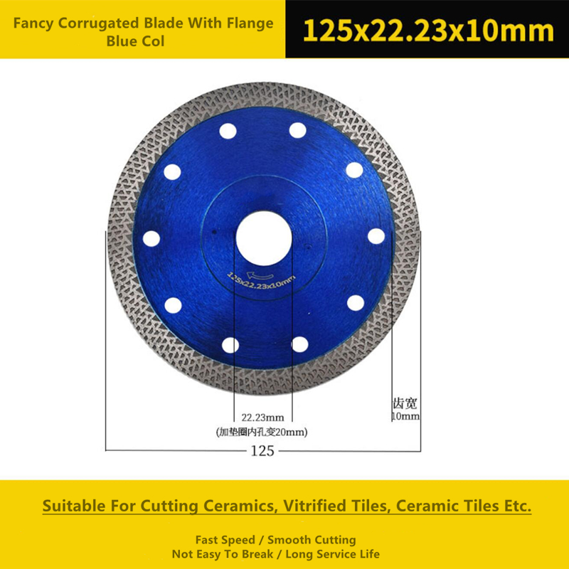 Blue Diamond Cut Circular Saw Blade 105mm Fancy Corrugated