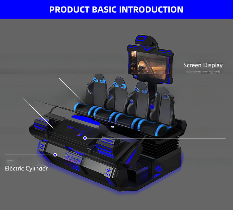Manufacturer's high quality 350KG 4-seater VR 9D simulator VR device