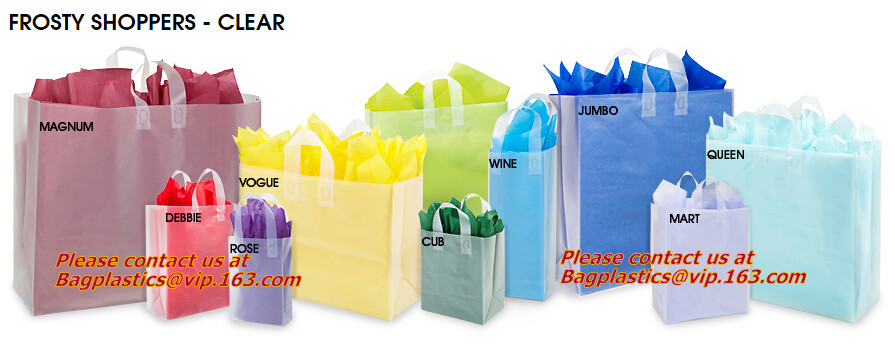 Custom logo HDPE / LDPE patch handle die cut plastic shopping bag for carrying bread,Die Cut Handle Shopping Bag bagease