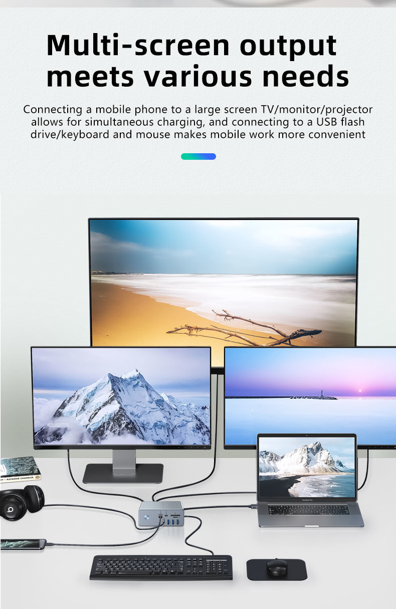 Compact Design USB-C Multiport Docking The Ultimate Solution for Chrome OS Users
