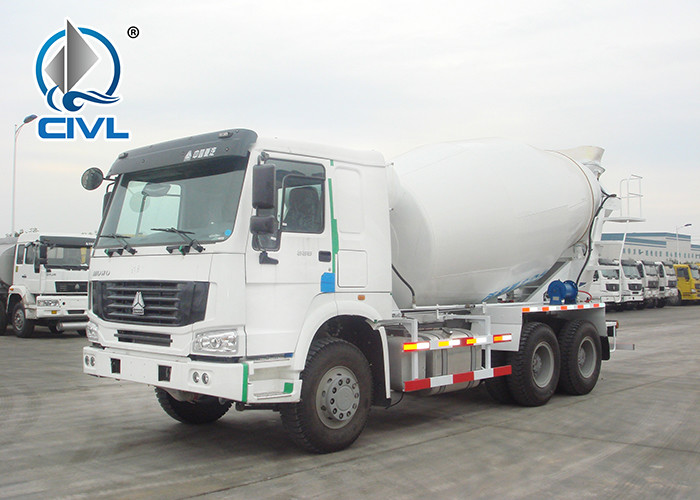 Mobile Concrete Mixing Equipment With 10CBM Mixer Tank RHD 10 Wheels 336HP Concrete Mixer Truck