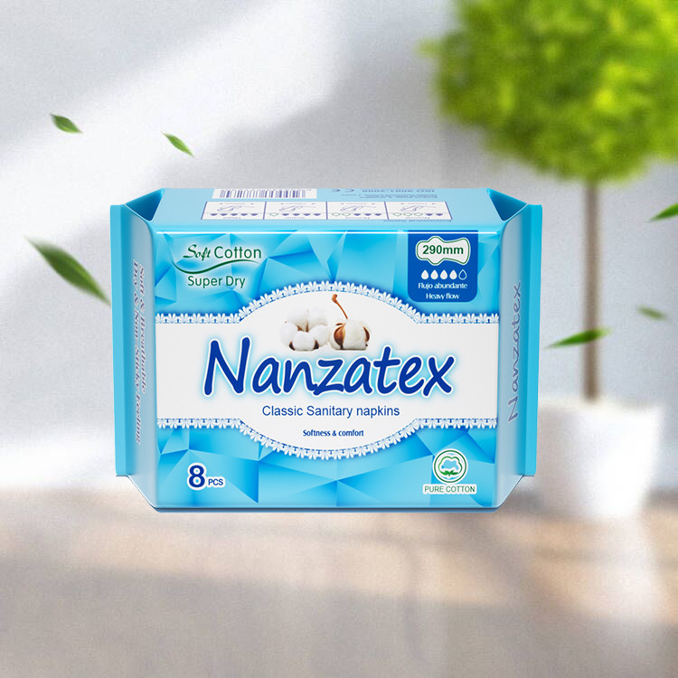 Hot sale women cotton sanitary napkins pad wholesale menstrual pad for ladies in bulk with OEM Service