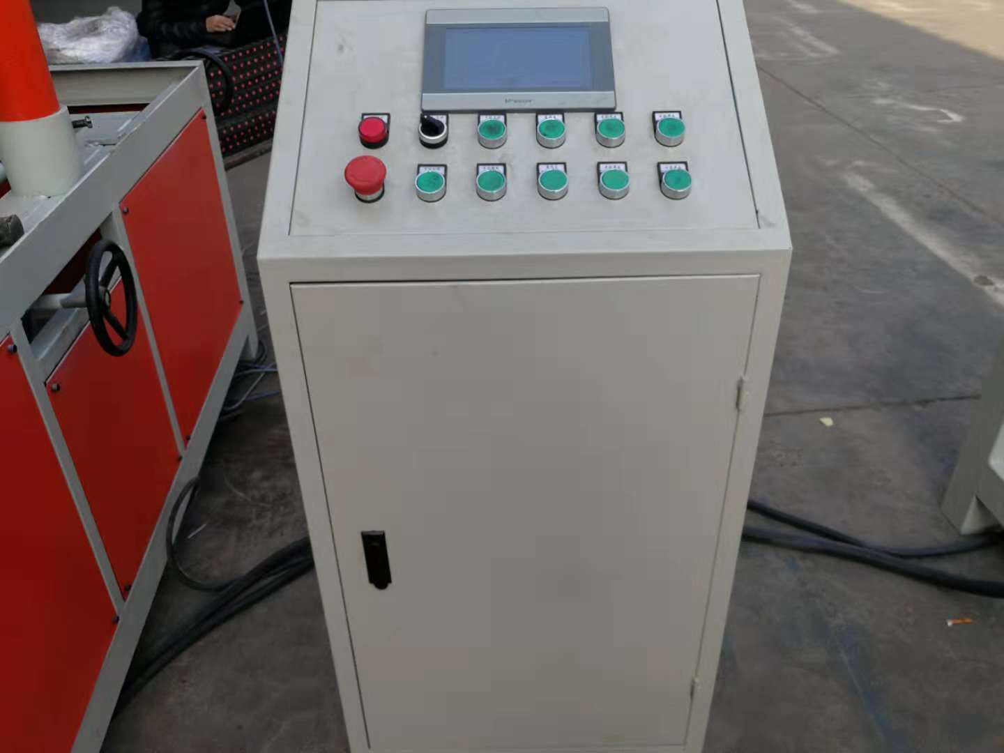 3.8 KW Galvanized Wire PVC Chain Link Fence Making Machine
