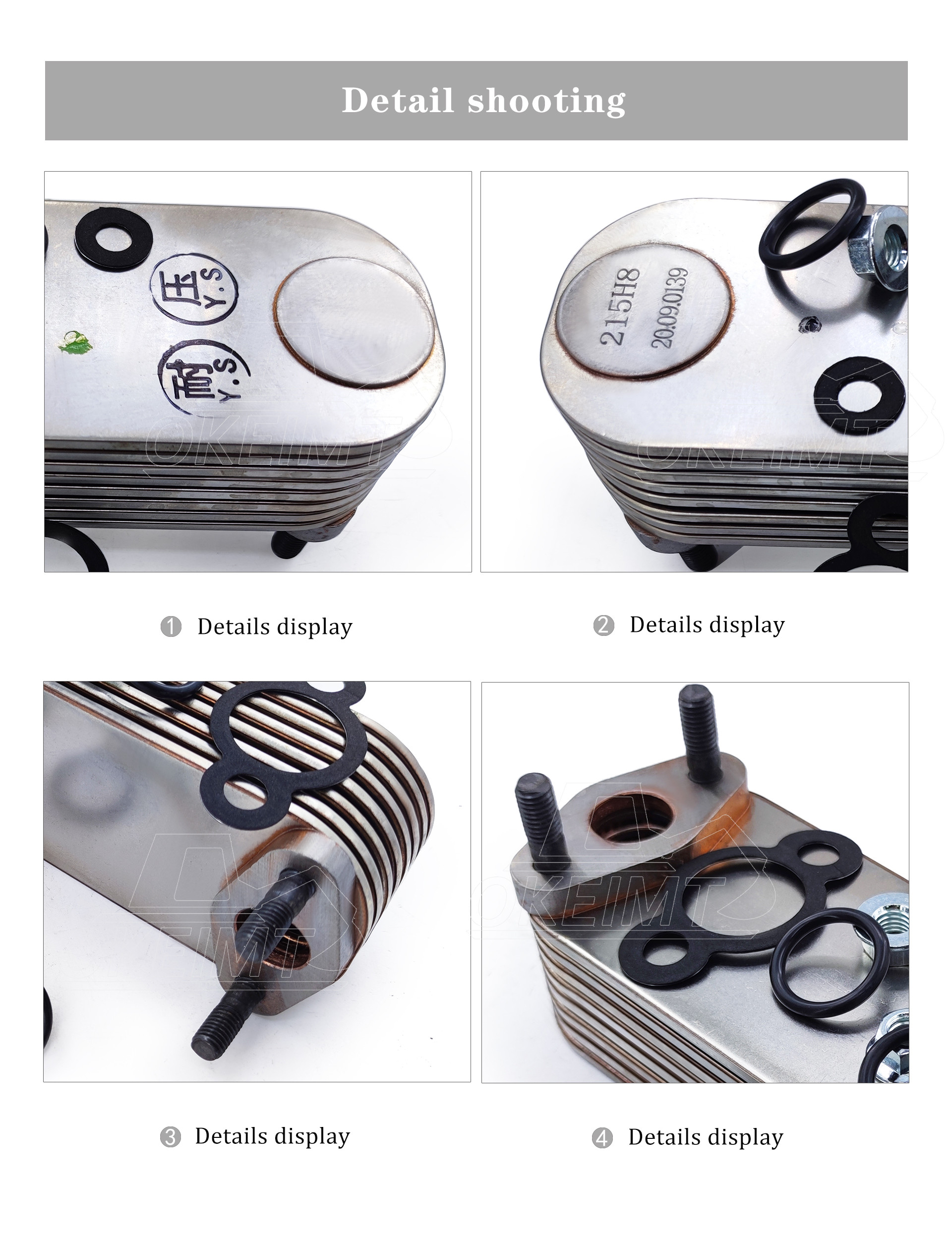 157121960 Engine Oil Cooler Core For Hino J08E J08ET Kobelco Excavator SK330-8 SK350-8