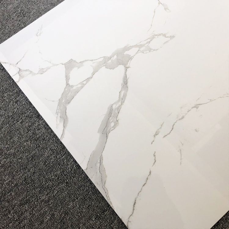Ceramic Tiles Super White Marble Indoor Carrara Wall Foshan Porcelain Mirror Tiles