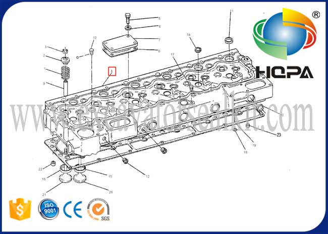 8N6796 8N-6796 Cylinder Head For CAT Engine 3306 3306B