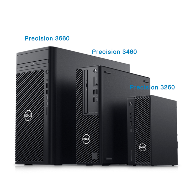Small Dell Precision T3460 Tower Workstation i5-12500 8G 1T DVDRW 260W CAD Design Computer Host
