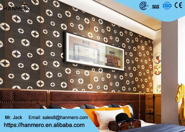 Black Copper Pattern PVC Modern Removable Wallpaper Living Room Striped