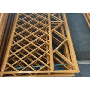 Iron / Galvanized Artificial / Imitation Bamboo Fence In Yellow With Triangle
