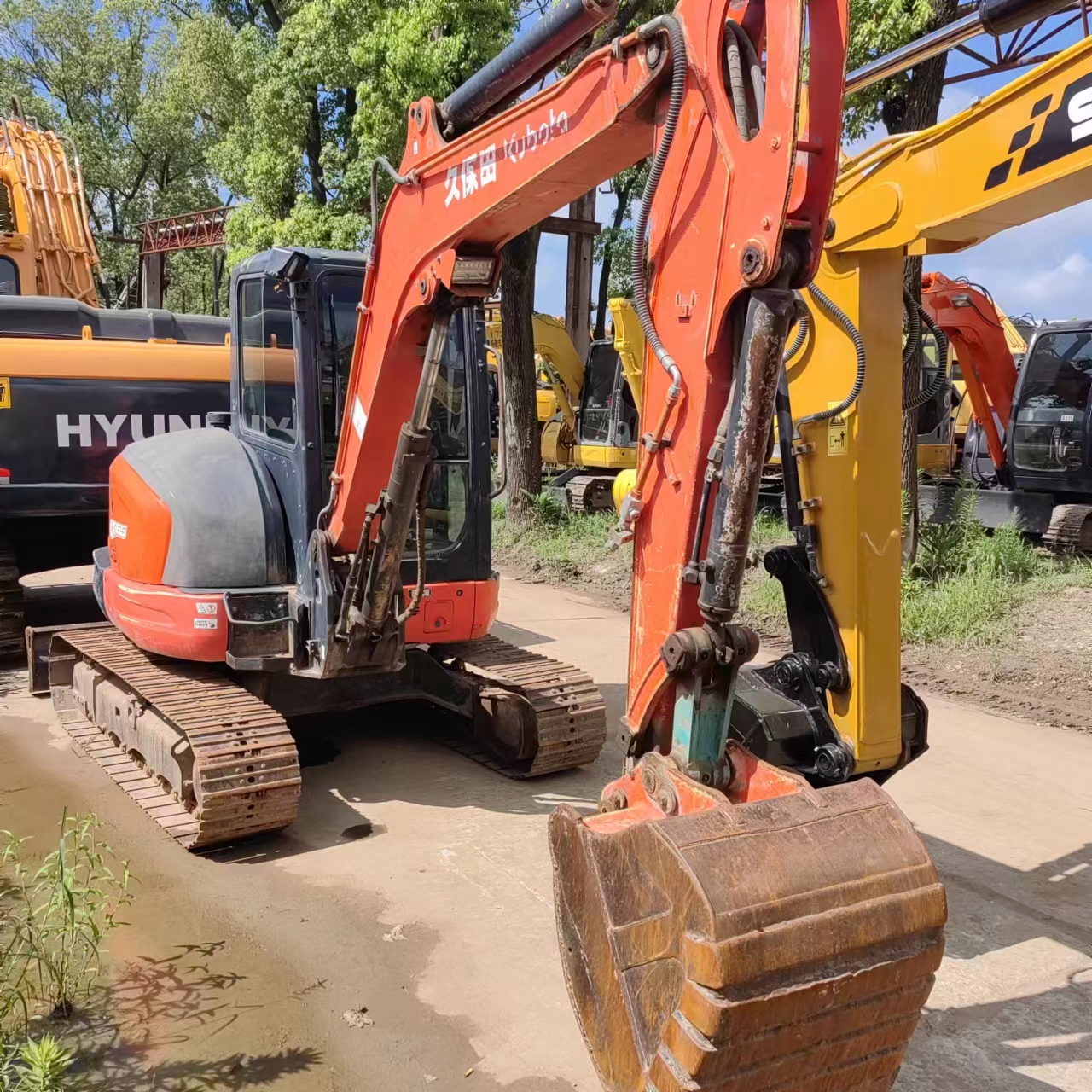 Original Hydraulic Cylinder Used Kubota Kx165 Mini Excavator 6t for Construction Work