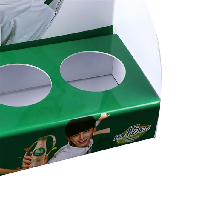 customized pvc display stand rectangle counter box clear food