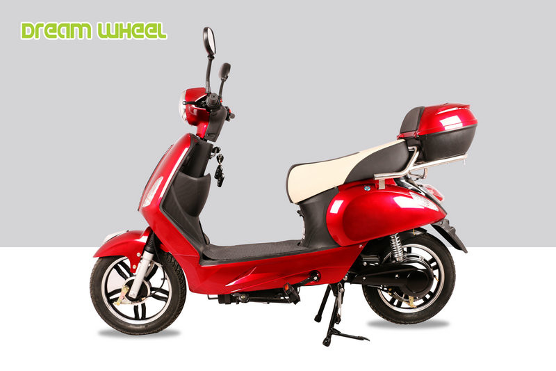 32km/h Pedal Assisted Electric Scooter , 16"X3.0 Electric Vespa Type Scooter