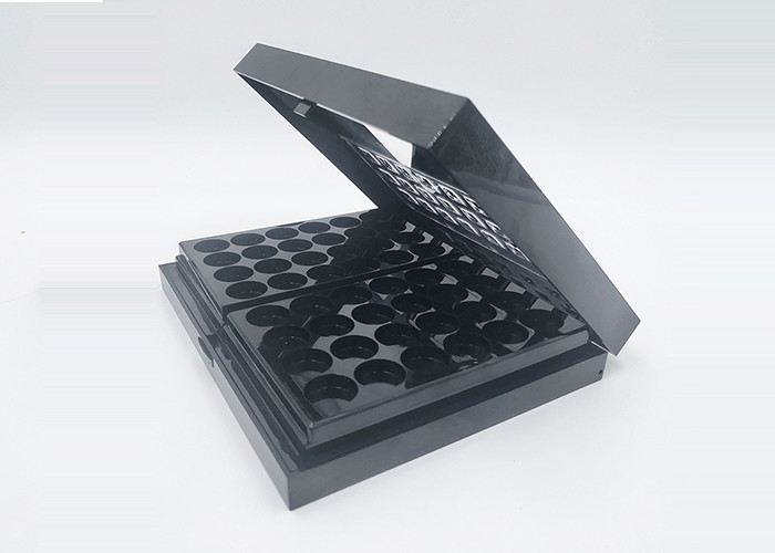 Multi Grid Black Color Custom Empty Eyeshadow Palette 3 Layers Designed