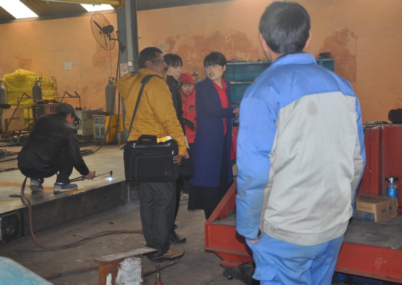 360 Degree Turning Electric Power Automated Slab Handling Motorized Transfer Trolley On Wheels