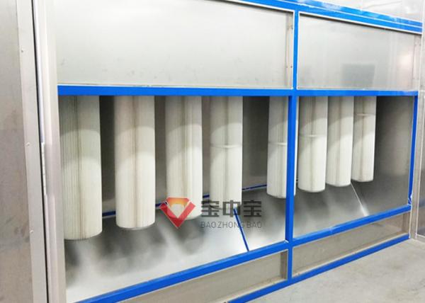 Quality Power Collection Booth In Powder Coating Line Manual Paint Room for sale