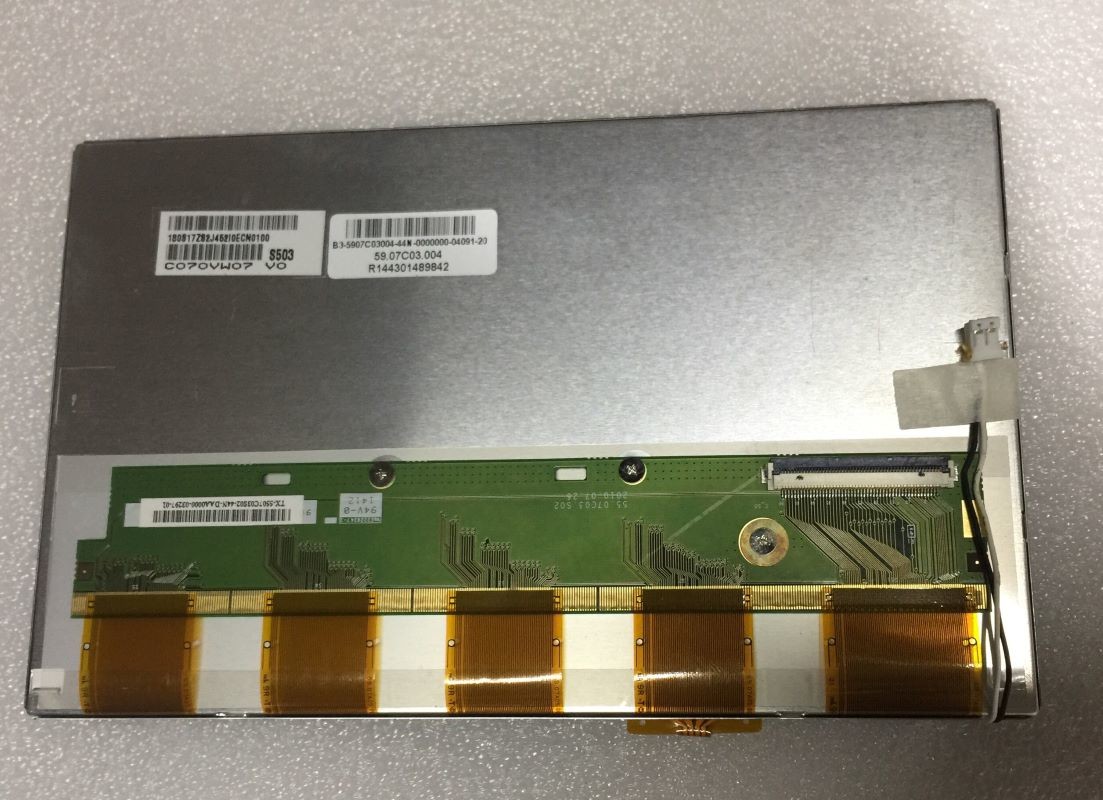 C070VW07 V0 AUO 7INCH 800×480RGB 400CD/M2 WLED TTL Operating Temperature: -30 ~ 85 °C INDUSTRIAL LCD DISPLAY