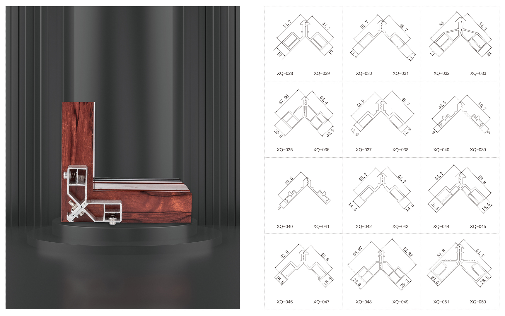 Movable Aluminium Hardware Corner Connector Bracket For OEM Window Connection