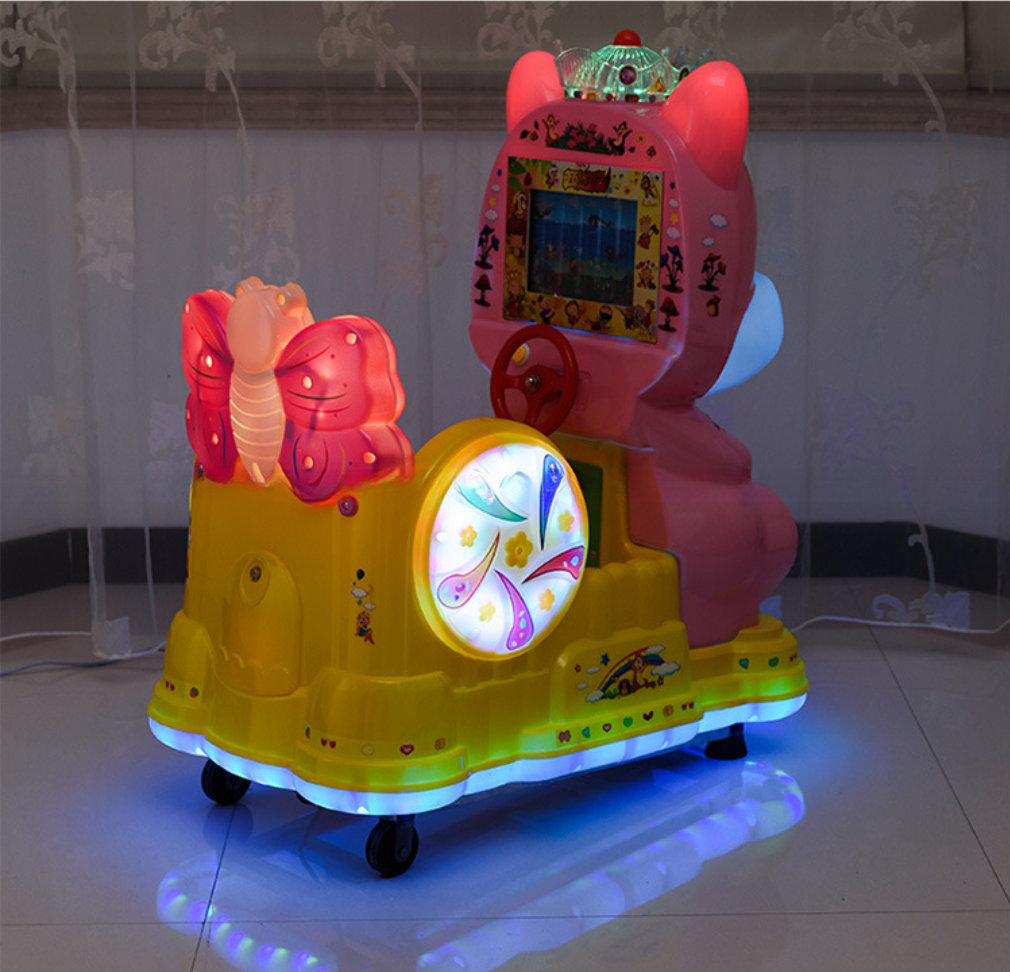 Indoor amusement park children token swing game machine baby cute squirrel kiddie rides for sale