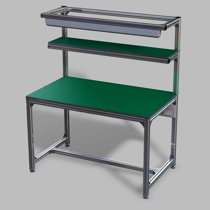 ESD Loading Aluminium Alloy Pipe Workbench Removable Custom Shelves