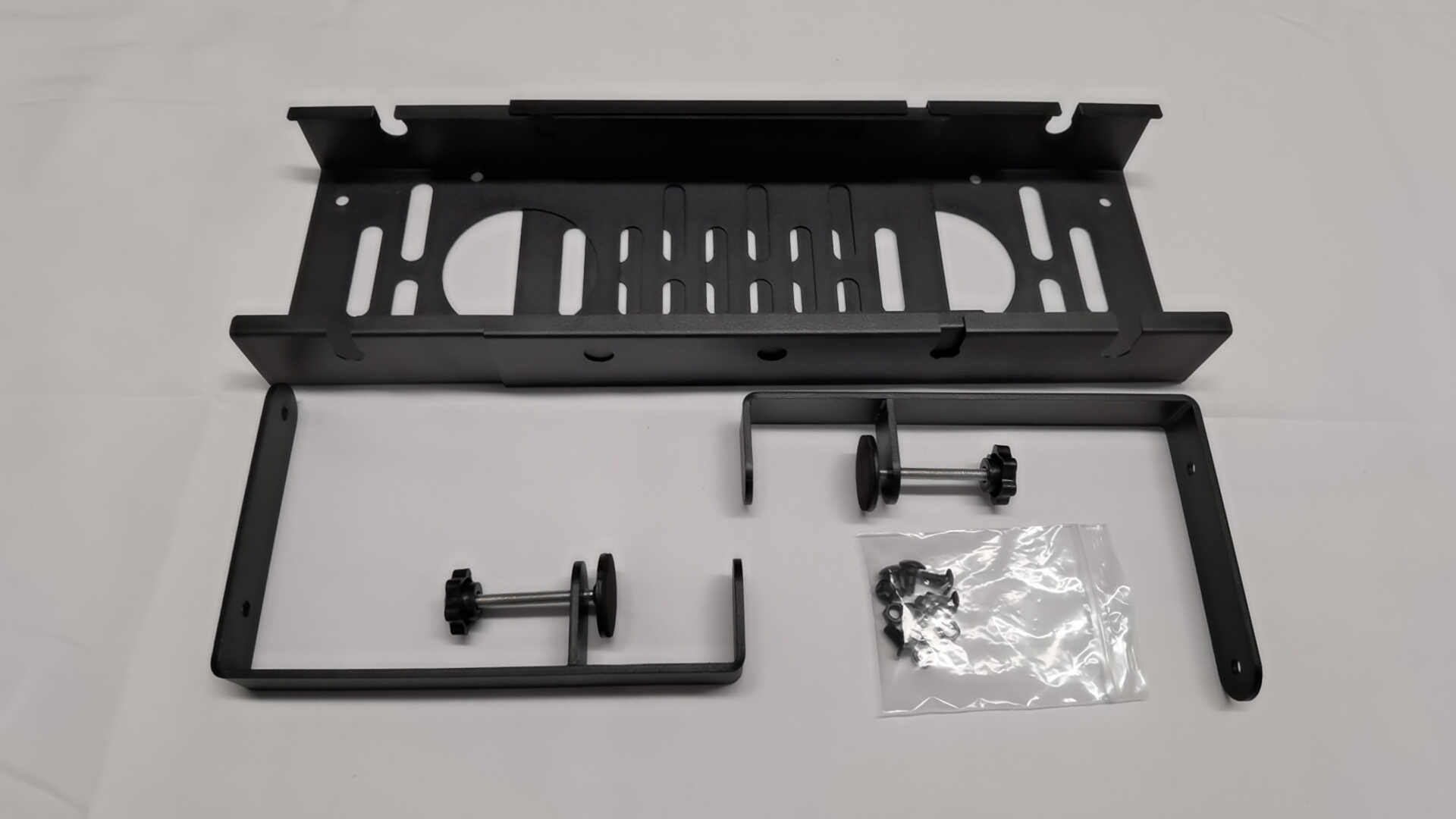 Smart 12-25inch Desk Iron Under Desk Cable Management Tray Retractable Cord Organizer