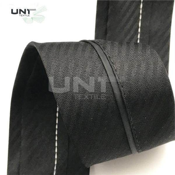 White And Black Woven Waistband Herringbone Waistband Lining For Trousers And