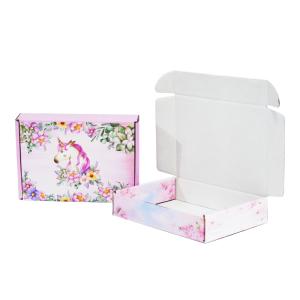 Custom Order Accepted Pink Corrugated Shipping Boxes Cardboard Mailer Box With