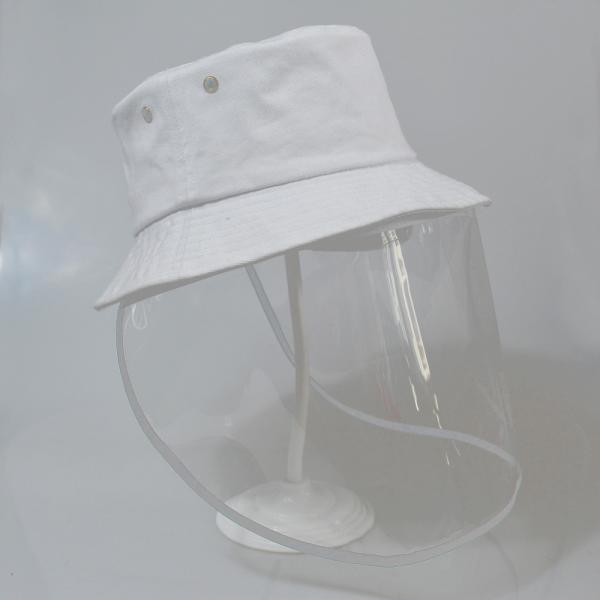 Quality Common Bucket Hat With Cover Face With Detachable Tpu Transparent Anti Virus Hat for sale
