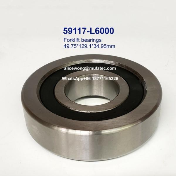 C3 Clearance Forklift Mast Bearing with Rubber Sealing 59117-L6000 49.75x129