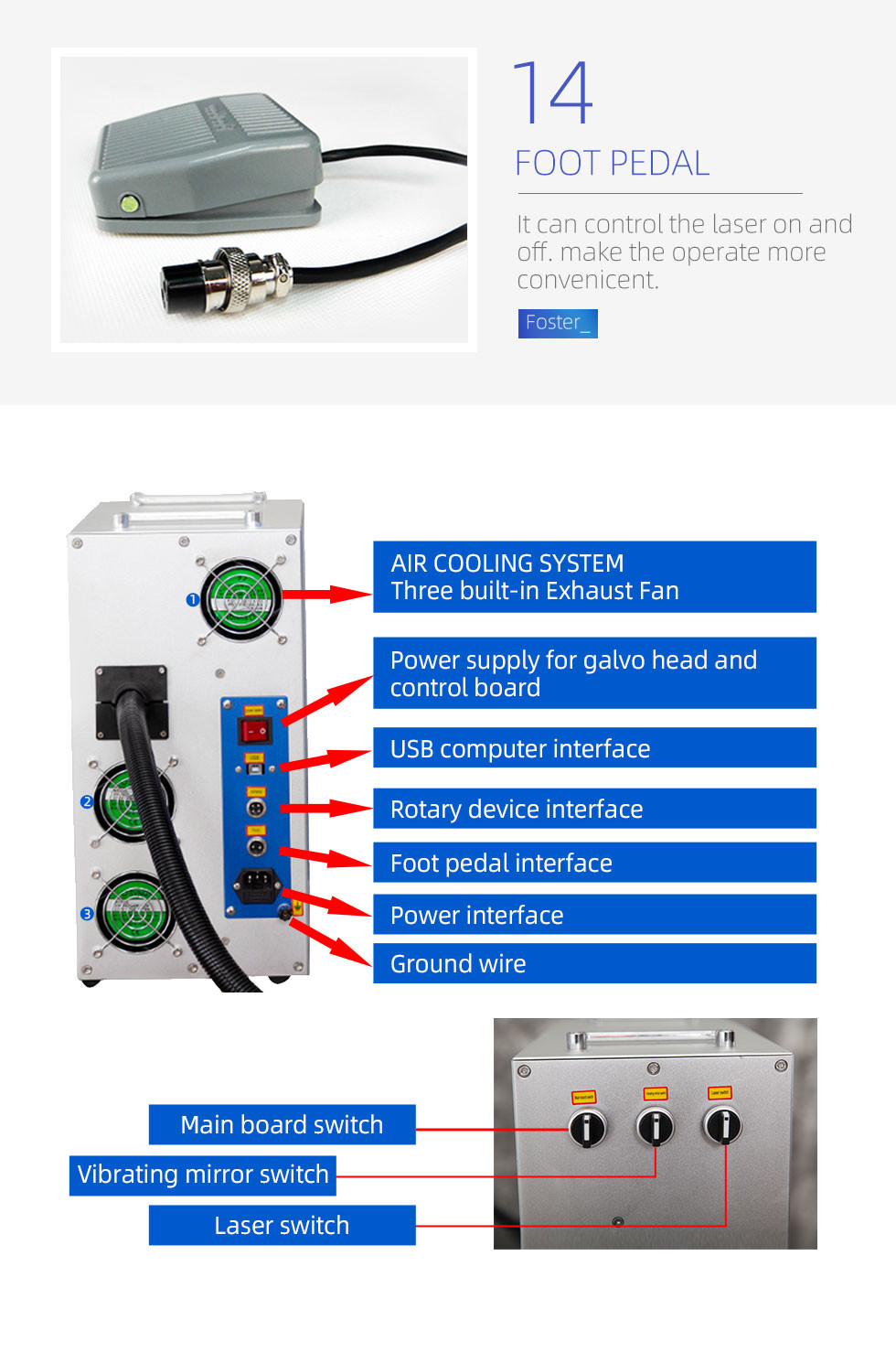 3W 5W 10W 15w Mini Portable Desktop Red Light Focusing System Color UV Laser Marking and Engraving Machine