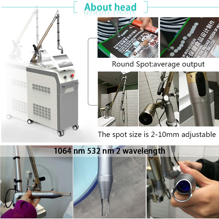 2018 trend product 1064 nm 532nm q switched nd yag laser for melasma