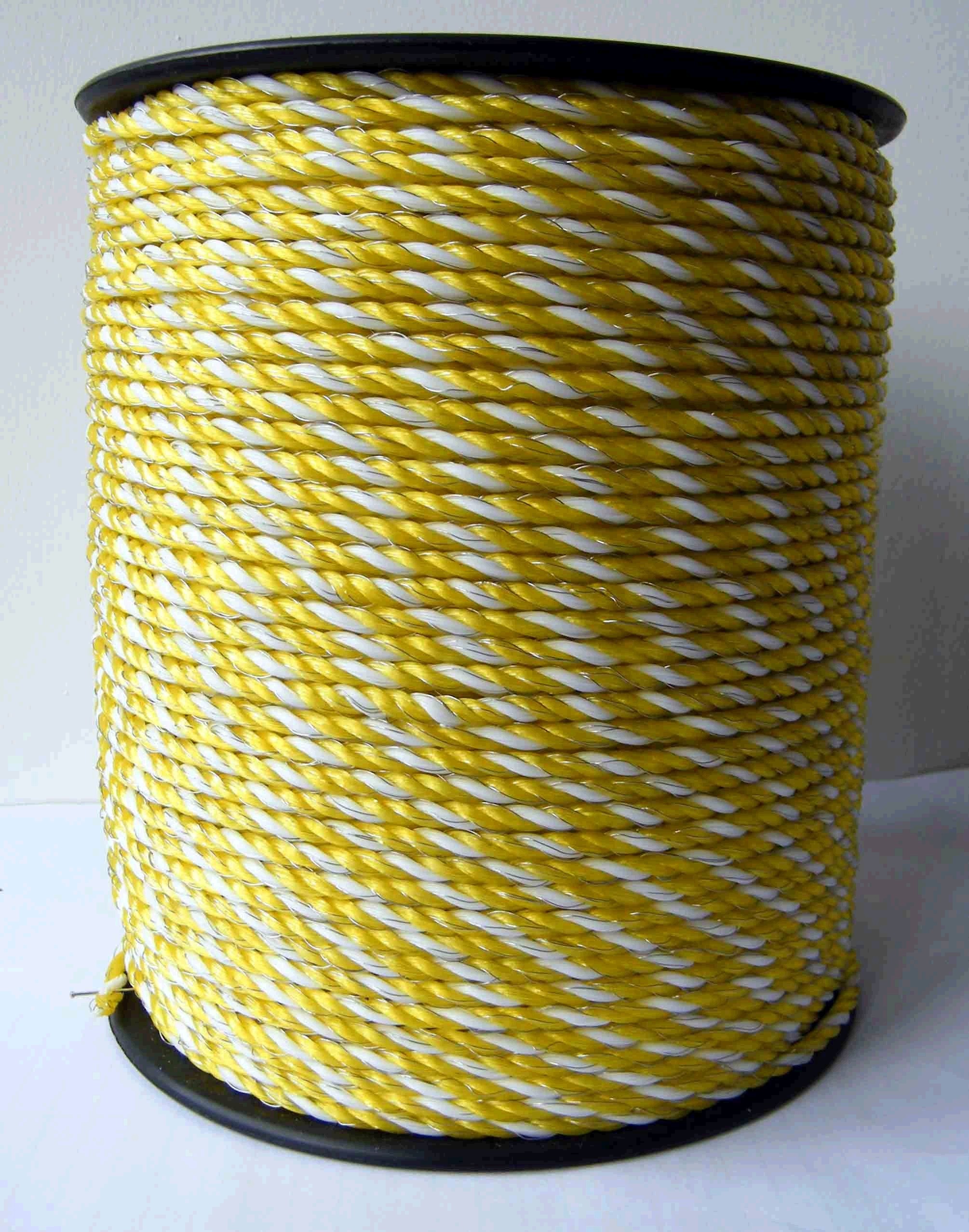 Hot sales polyrope electric fence shock PE UV stabilized poly rope for animal farm fence QL722