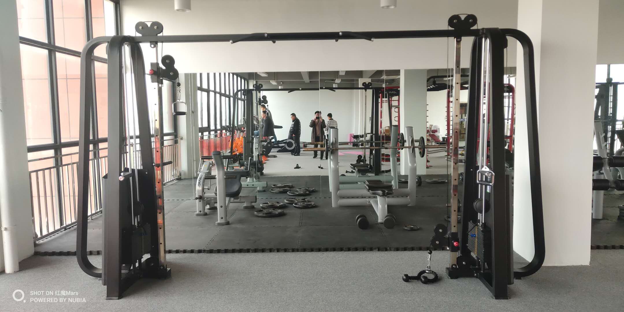 Squat Rack Cable Crossover Machine Gym Equipment Adjustable Pulley Back Exercise