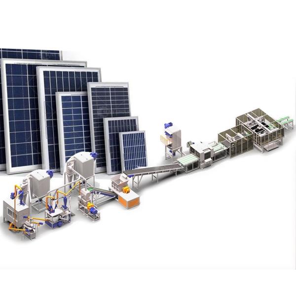 200-1000kg/h Capacity Carton Materials Solar Panel Recycling Equipment for