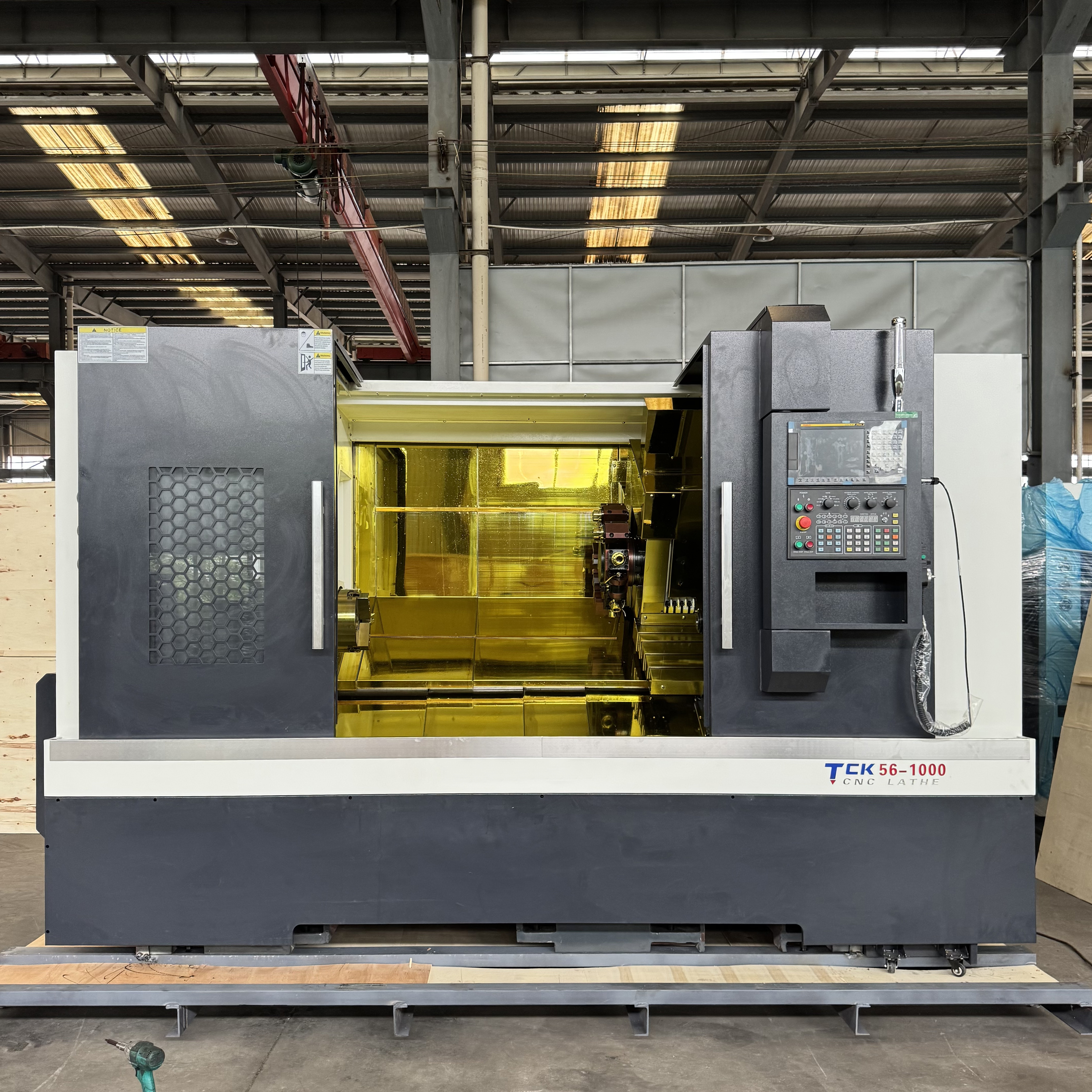  Factory Direct Sales TCK56 Lathe Machine for Metal High Precision High Speed Slant Bed Cnc Lathe Machine Manufactures