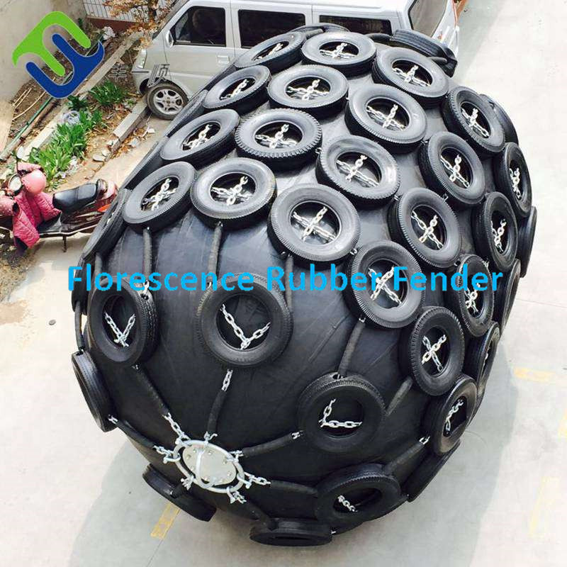 ISO 17357 Used Aircraft Tyres Inflatable Pneumatic Rubber Fender Floating