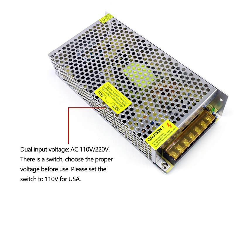 Constant Voltage Switch Power Supply 220V AC To DC 5V 20A 100W For LED Lighting