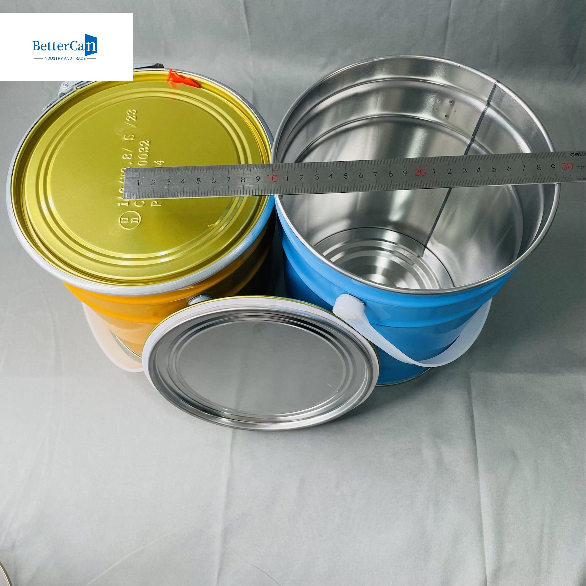 OEM Empty Coated 10 Liter Can For Paint Packaging UK Metal