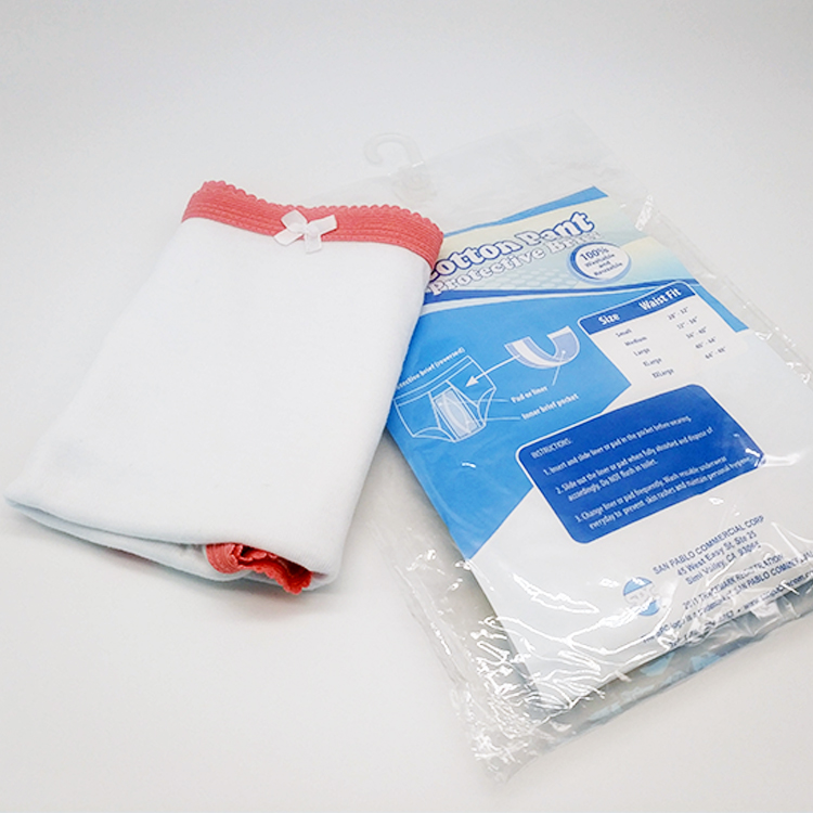 100% Cotton Washable and Reusable Protective Brief Insertion Pocket Incontinent Pants
