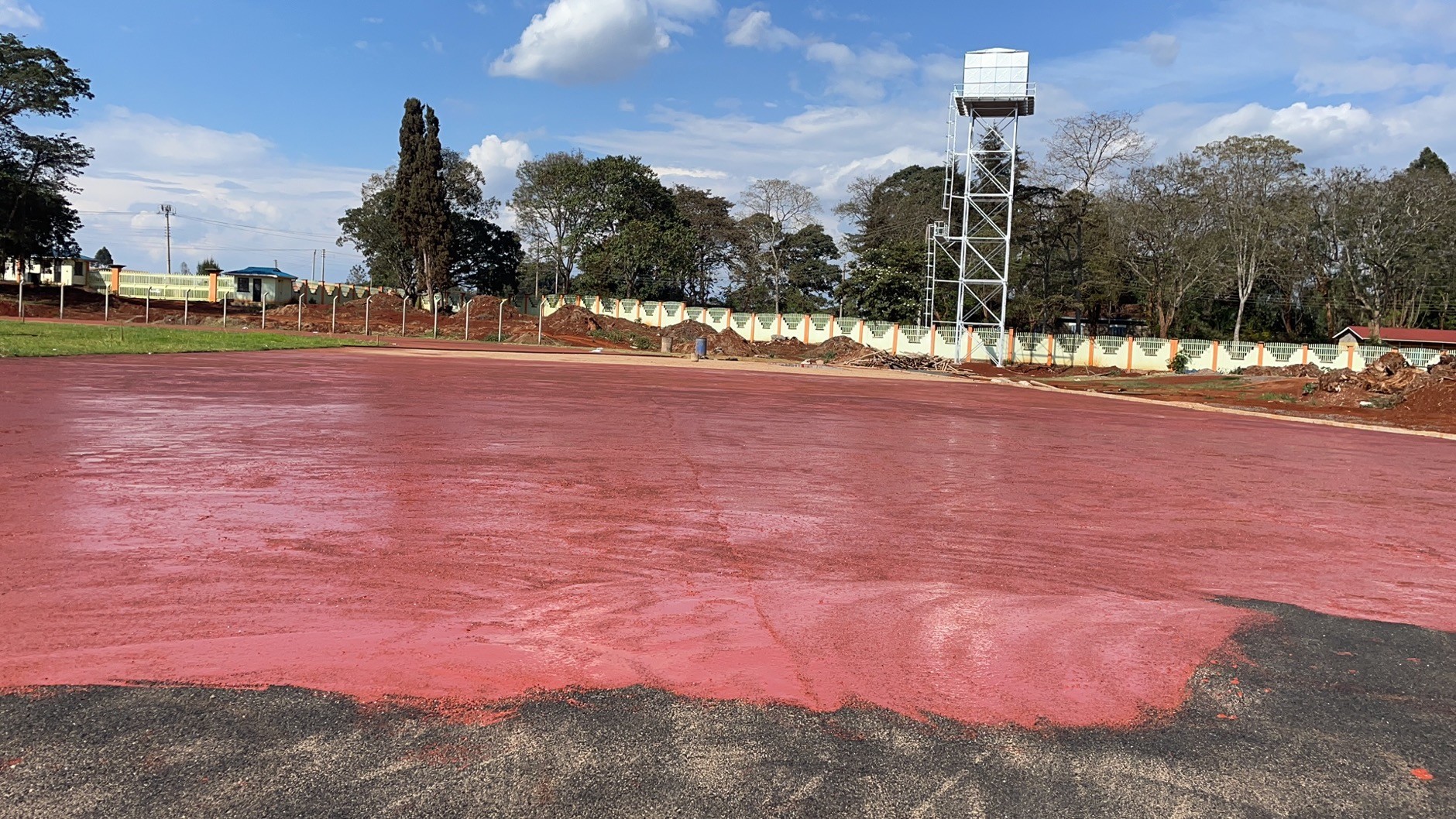 Custom Casting Sandwich System Eco Sports Flooring Athletic Outdoor Rubber Synthetic Running Track