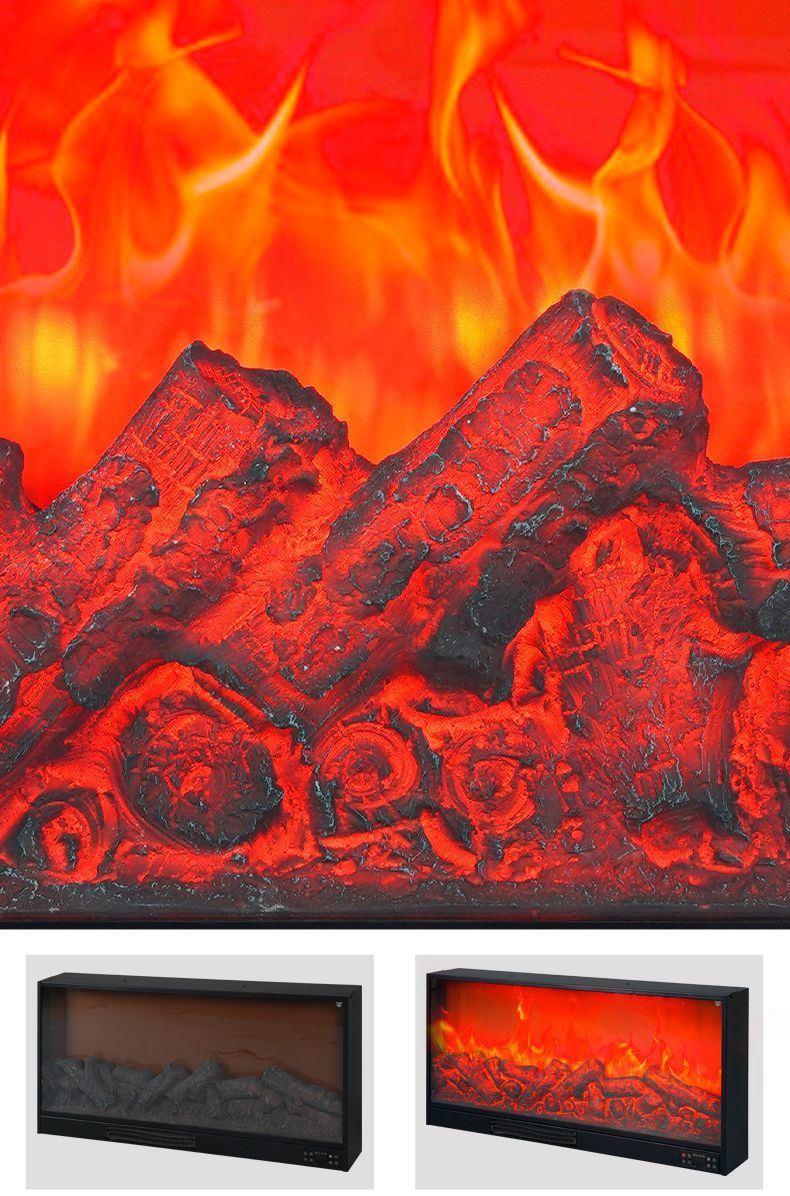 French Electric Fireplace Built-in Decorative Home Heater Fireplace
