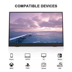 15.0 Inch Three USB-C Portable Monitor Compatible with Laptop/Phone/Switch