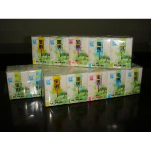 China 10 sheets Mini Pocket Tissue Packs , Customized Embossing Handkercheirf paper on sale