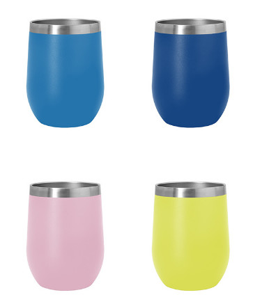 4 Color Stainless Steel Water Cups Double Wall Vacuum Insulated Wine Cup