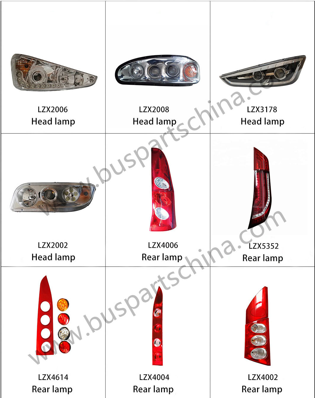 IRIZAR Bus Parts Auto Front High Beam Lamp with Position lzx6012