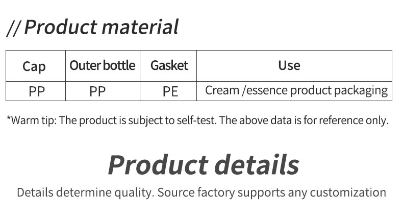 80g/100g/200g PP Material Flip Top Cap Jar for Cosmetic Cream and Sunscreen Cream Packaging